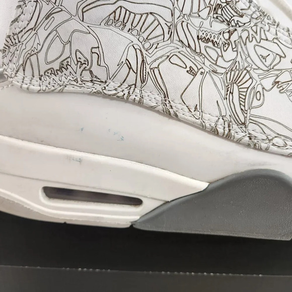 Jordan Dub Zero White and Gray Men's Shoes - Picture 12 of 16